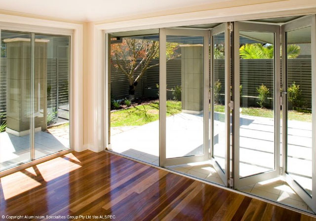 Carinya bi-fold glass doors