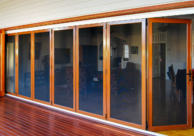 Crimsafe on timber frame doors